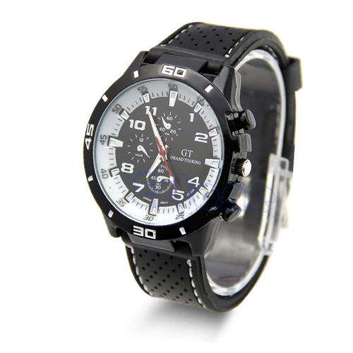 F1 Grand Touring GT Silicone Men Sport Quartz Watch - White